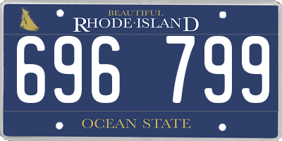 RI license plate 696799