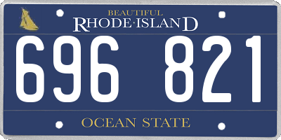 RI license plate 696821