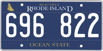 RI license plate 696822