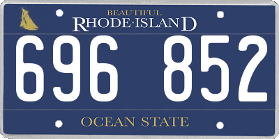 RI license plate 696852