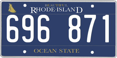 RI license plate 696871