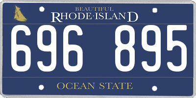 RI license plate 696895