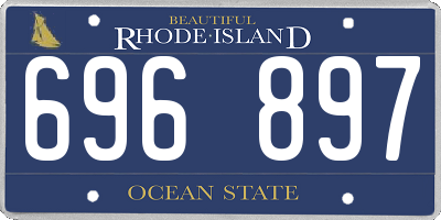 RI license plate 696897