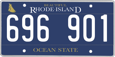 RI license plate 696901