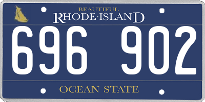 RI license plate 696902