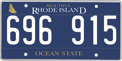 RI license plate 696915