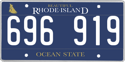 RI license plate 696919