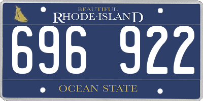 RI license plate 696922