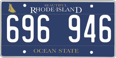 RI license plate 696946