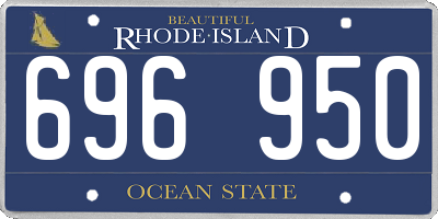 RI license plate 696950
