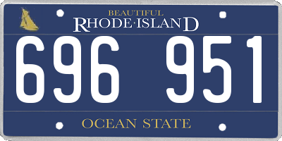 RI license plate 696951