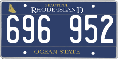 RI license plate 696952