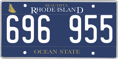RI license plate 696955
