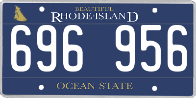 RI license plate 696956