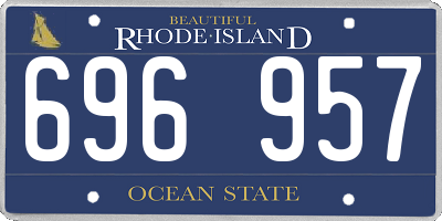 RI license plate 696957