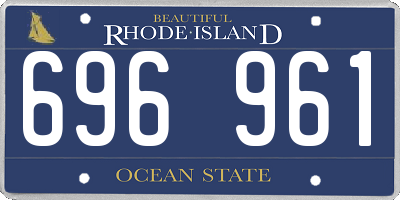 RI license plate 696961