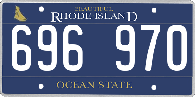 RI license plate 696970