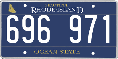 RI license plate 696971