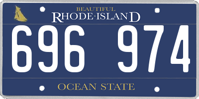 RI license plate 696974
