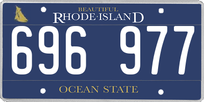 RI license plate 696977