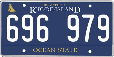 RI license plate 696979