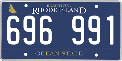RI license plate 696991