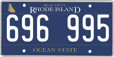 RI license plate 696995