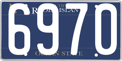 RI license plate 6970