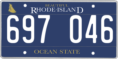 RI license plate 697046