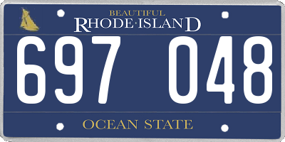 RI license plate 697048