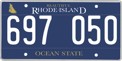RI license plate 697050