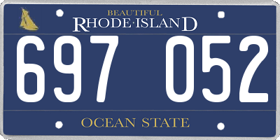 RI license plate 697052