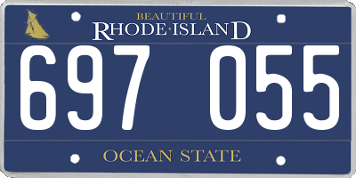 RI license plate 697055