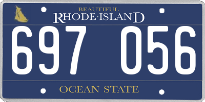 RI license plate 697056