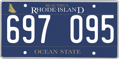 RI license plate 697095