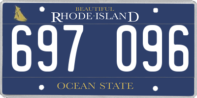 RI license plate 697096