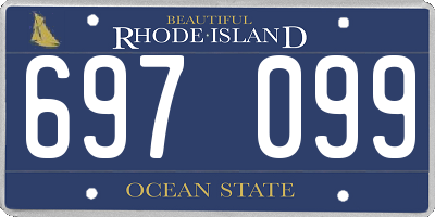 RI license plate 697099