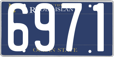 RI license plate 6971