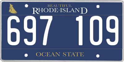 RI license plate 697109