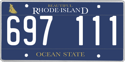 RI license plate 697111