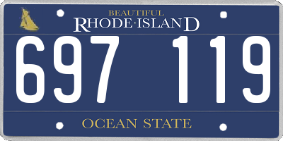 RI license plate 697119