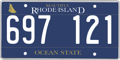 RI license plate 697121
