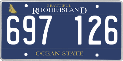 RI license plate 697126