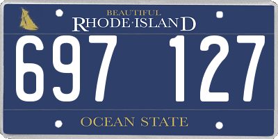 RI license plate 697127