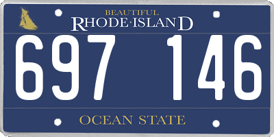 RI license plate 697146