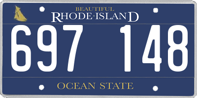 RI license plate 697148