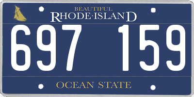 RI license plate 697159