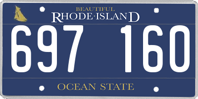 RI license plate 697160