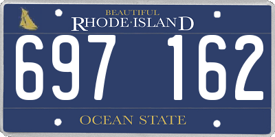 RI license plate 697162
