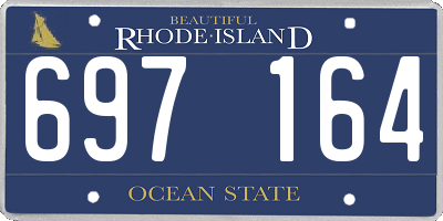 RI license plate 697164